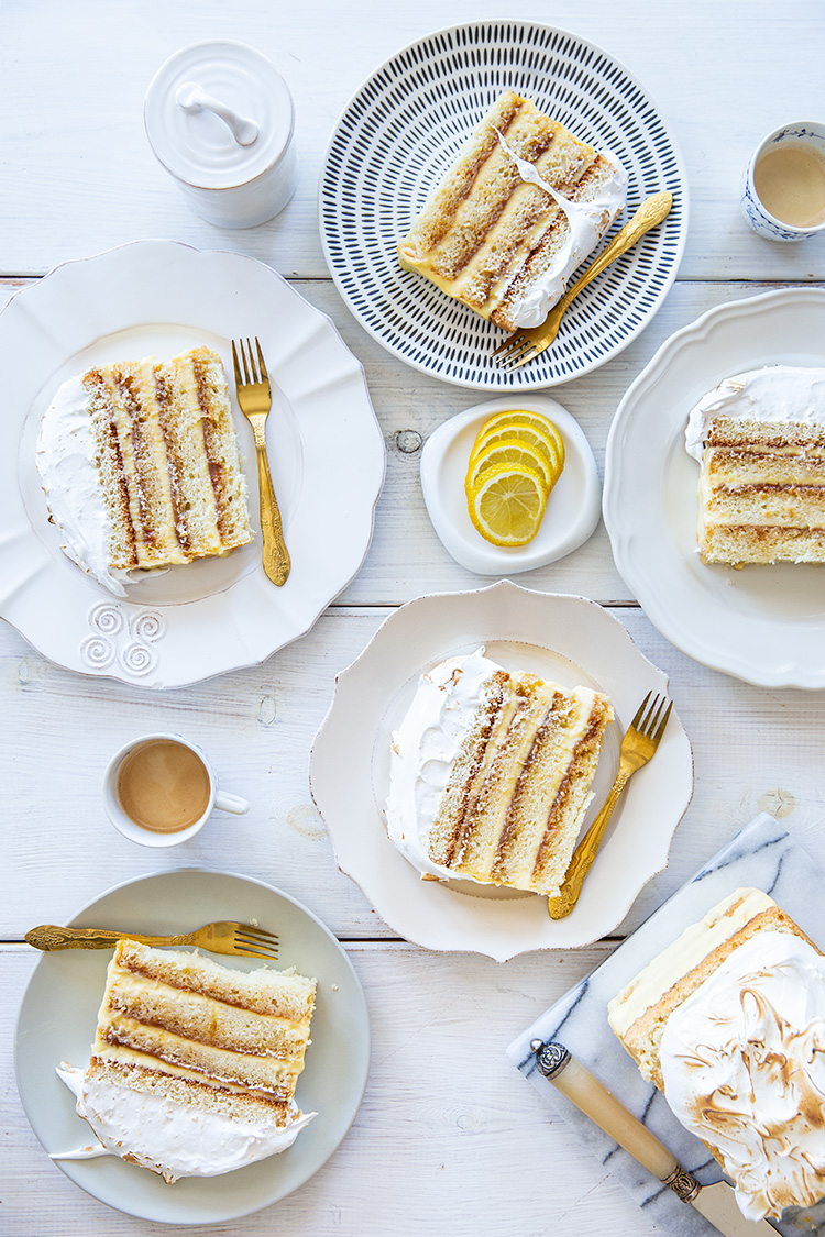 עוגת שכבות לימון קרמל ומרנג של Tartine סן פרנסיסקו