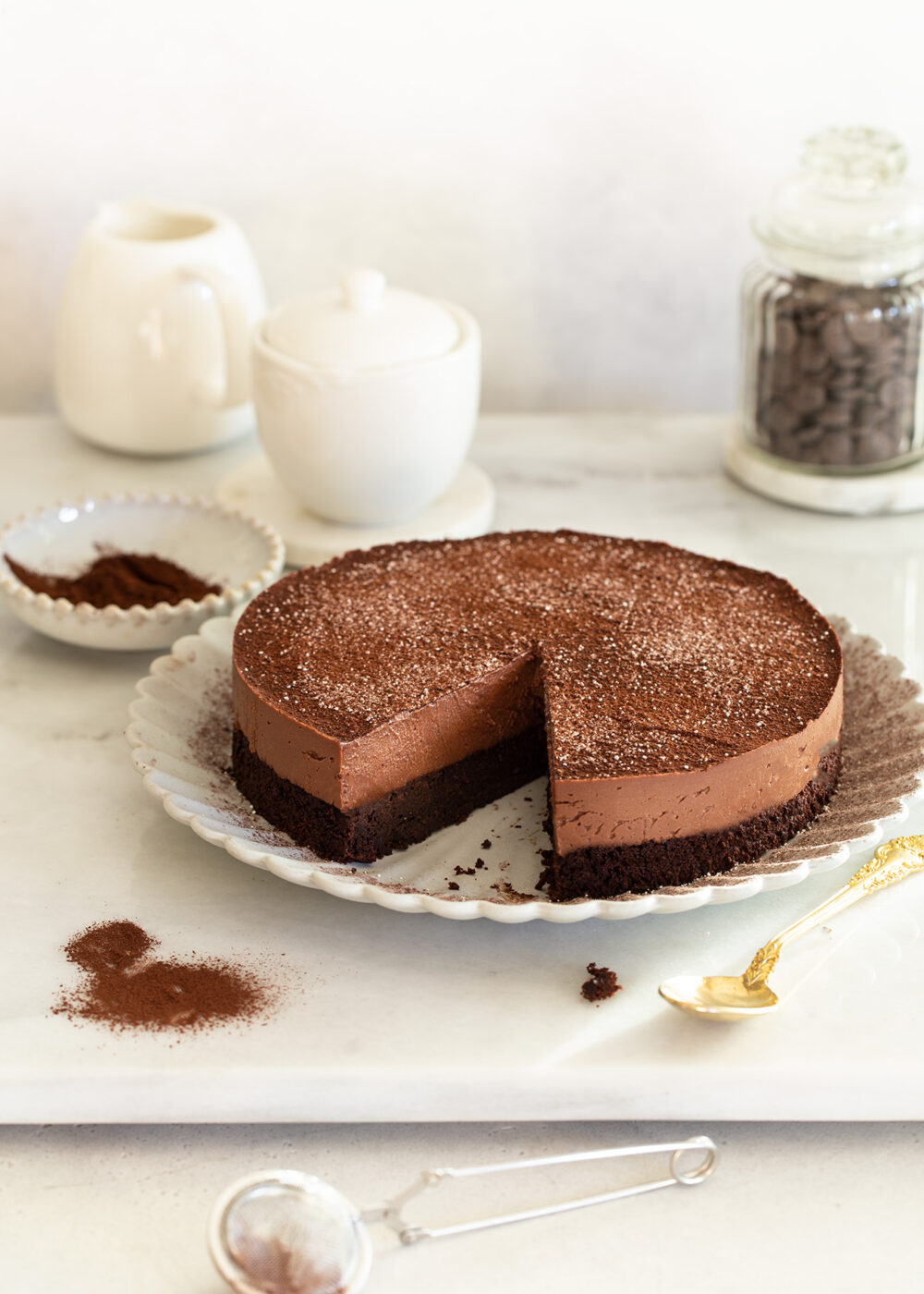 עוגת שוקולד חגיגית ללא קמח
